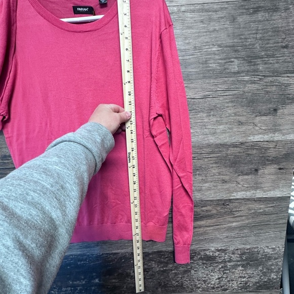 Farah Pink Crewneck Sweater - Picture 7 of 8